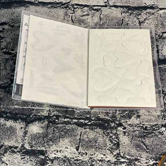 Stampin' Up MEANT TO BE Cling 13pc Stamp Set 148626 Hearts Love Valentines - Picture 7 of 10